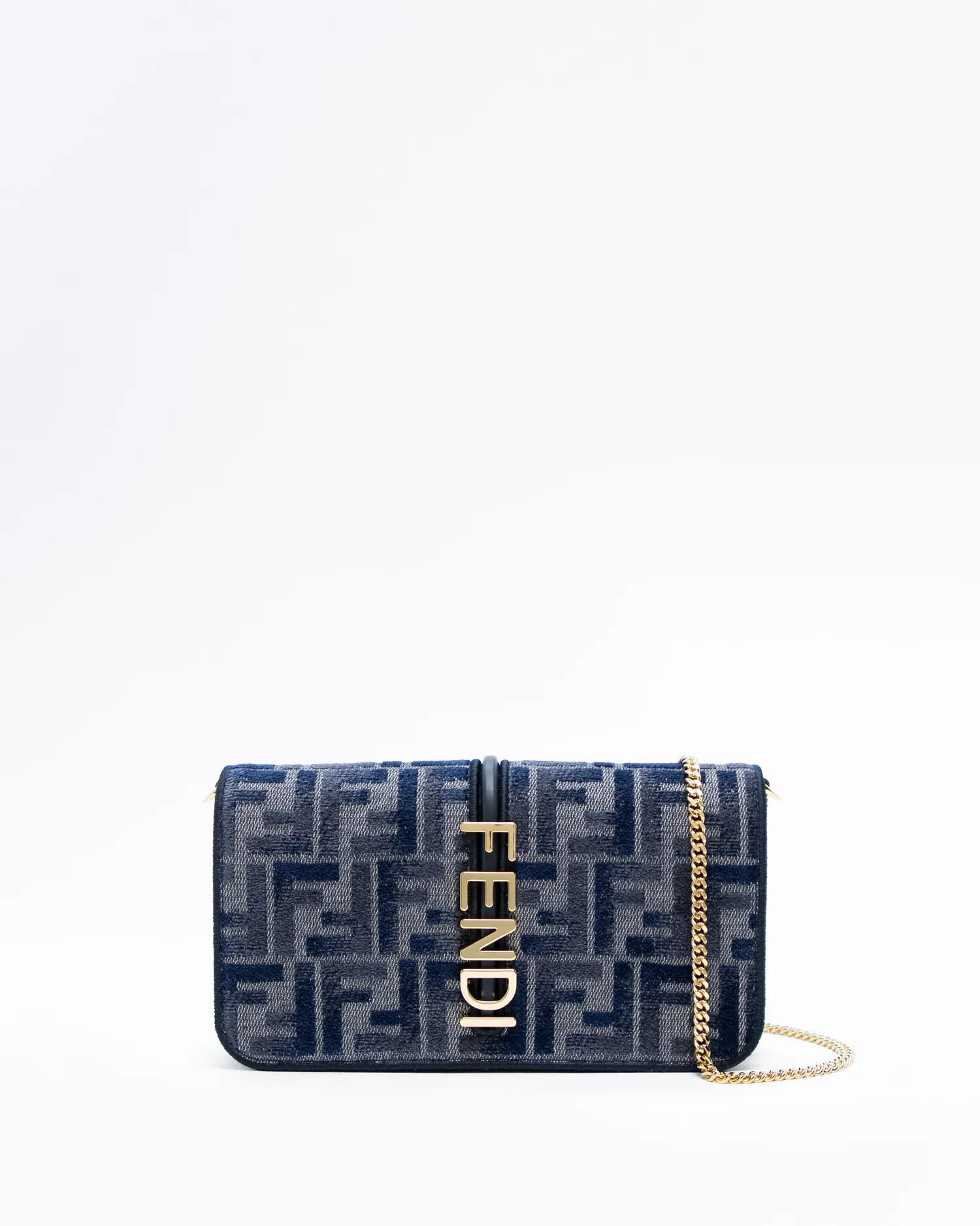 Chenille Fendigraphy Wallet on Chain | Vivrelle