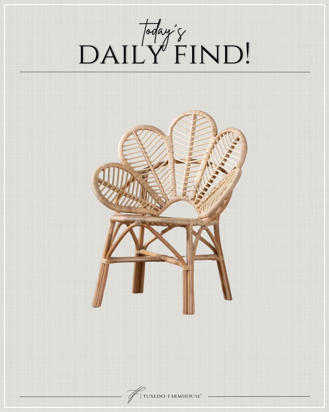 Bianca Modern Bohemian Rattan Flower Chair 

 #LTKSeasonal #LTKHome #LTKStyleTip