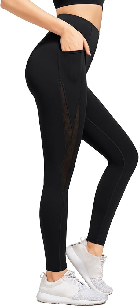 Yvette Tummy Control Leggings with Pockets for Women High Waisted Buttery Soft for Gym Yoga Worko... | Amazon (US)