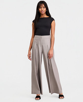 Women's Pleated Wide-Leg Pants, Macy's Exclusive | Macy's