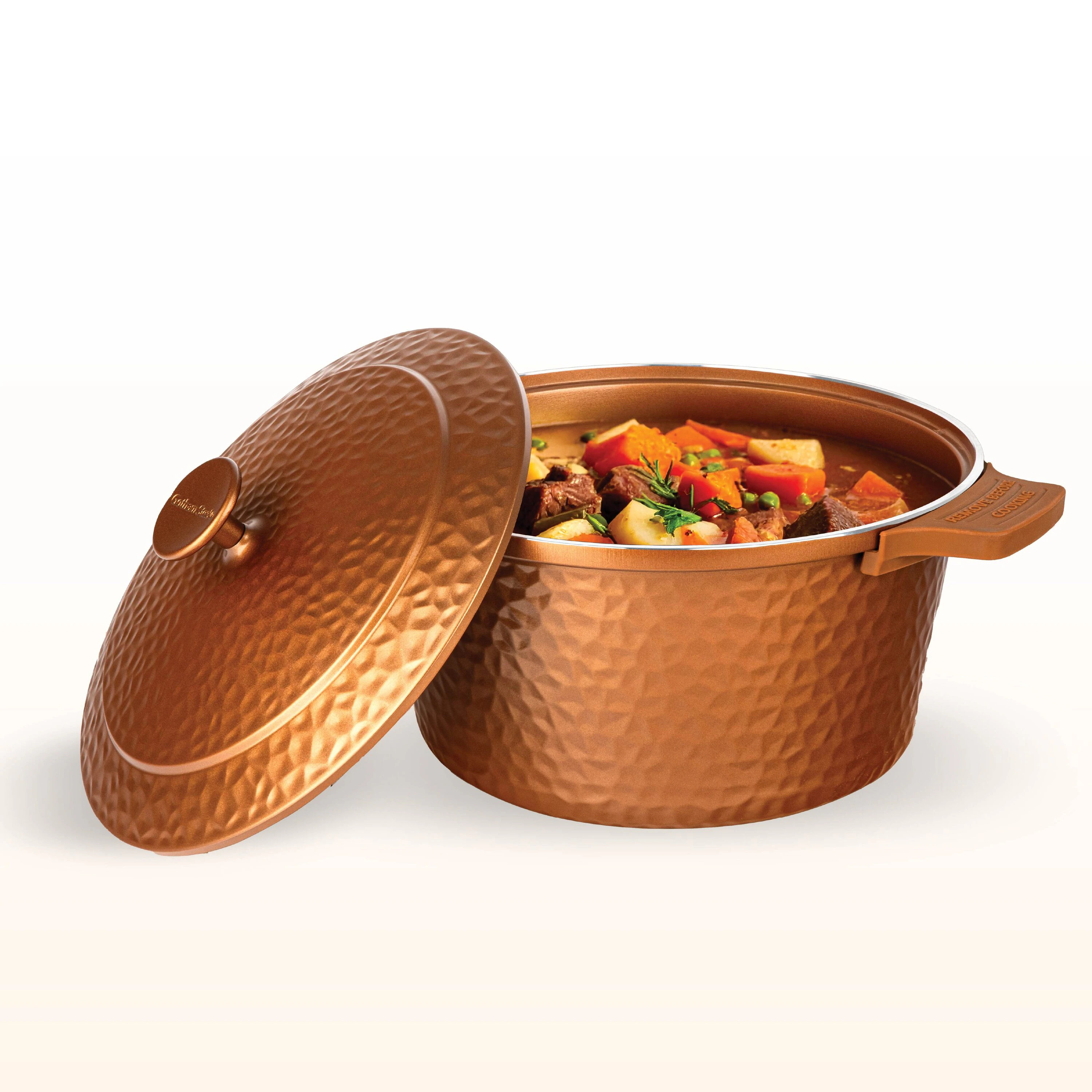 Gotham Steel 5-Quart Aluminum Dutch oven one_size in Copper | 6927 | Lowe's