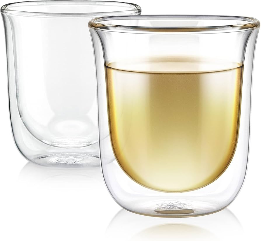 Teabloom Tulip Insulated Glasses for Tea, Espresso and Other Beverages - Double Walled Heatproof ... | Amazon (US)