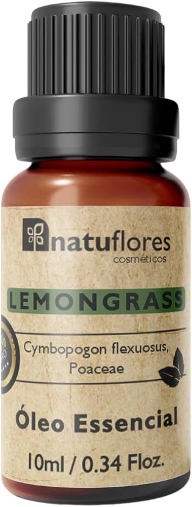 Óleo Essencial de Lemongrass Natuflores 100% Puro 10ml | Amazon (BR)