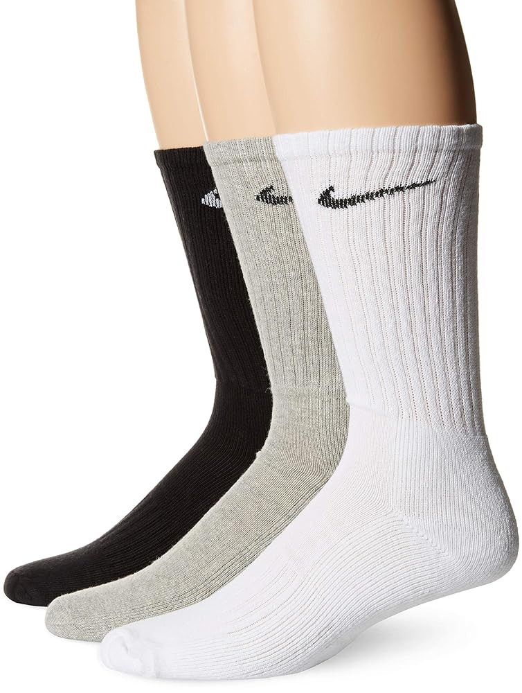 Nike Unisex Performance Cushion Crew Training Socks (3 Pair) | Amazon (US)