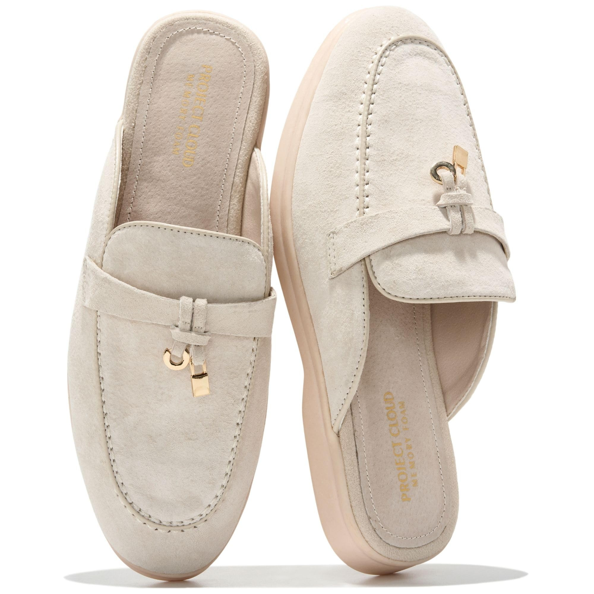 Project Cloud Women's | 100% Genuine Leather Mules | Memory Foam Insole | Lightweight | Non-Slip - Illustrious | Project Cloud