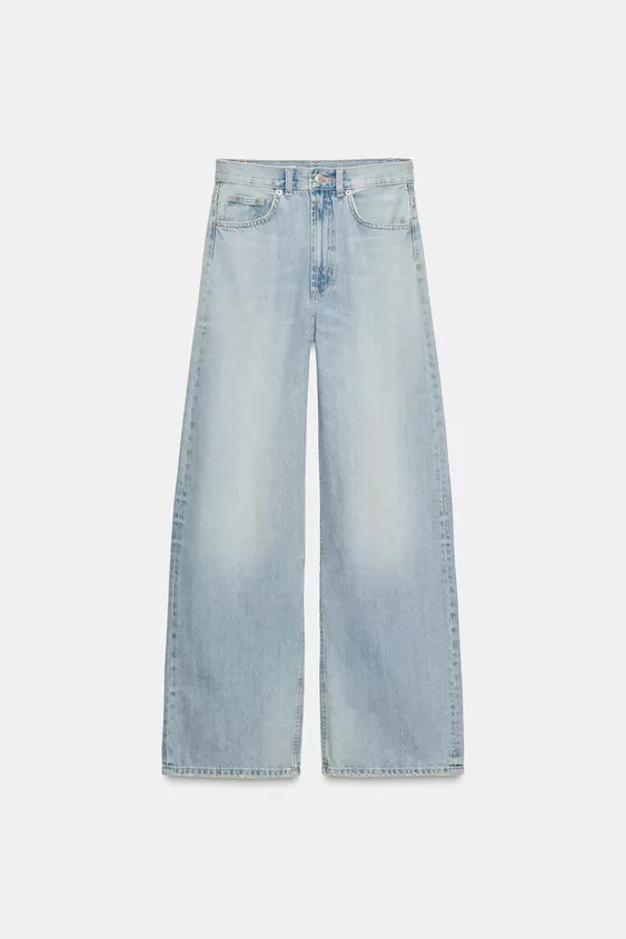 TRF HIGH WAIST EXTRA WIDE LEG JEANS | Zara US