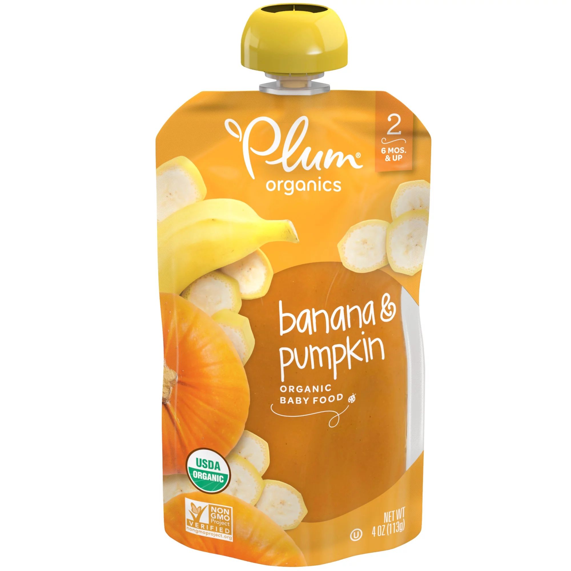 Plum Organics Stage 2 Banana & Pumpkin, 4oz | Walmart (US)