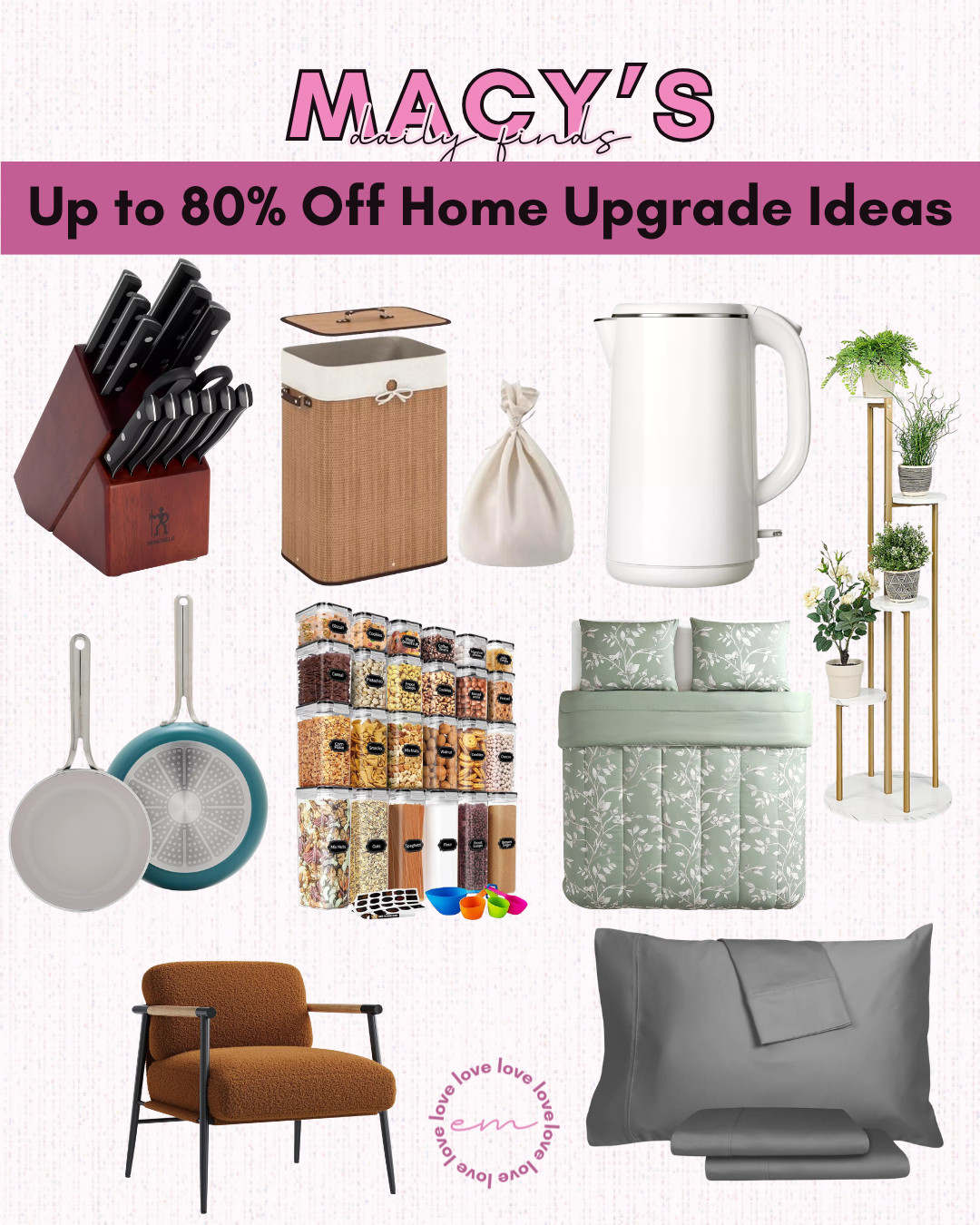 I found so many home essentials for up to 80% off that I had to put them in one list for you! There are many useful items, like food storage sets and even furniture, that would be great for upgrading your space.
 

 #LTKHome #LTKSaleAlert