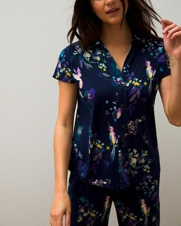 Short Sleeve Notch Collar | Soma Intimates