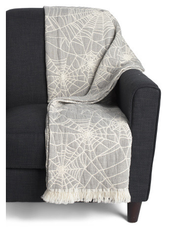 Textured Mallow All Over Spider Webs Throw | TJ Maxx