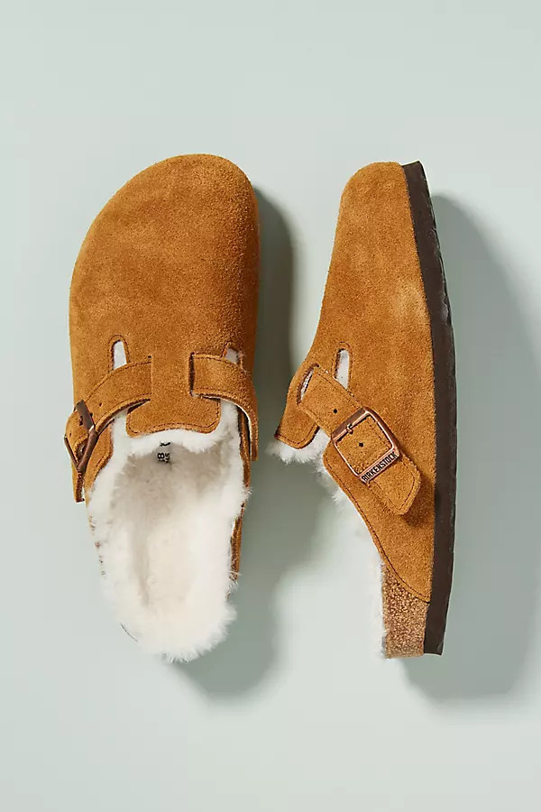 Birkenstock Boston Shearling Clogs | Anthropologie (UK)