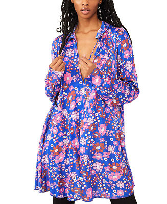 Free People Jane Floral-Print Mini Dress & Reviews - Dresses - Women - Macy's | Macys (US)