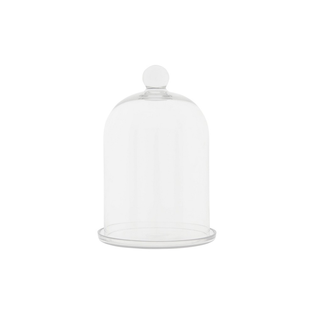 12"" x 7.5"" Glass Cloche with Glass Tray - 3R Studios | Target