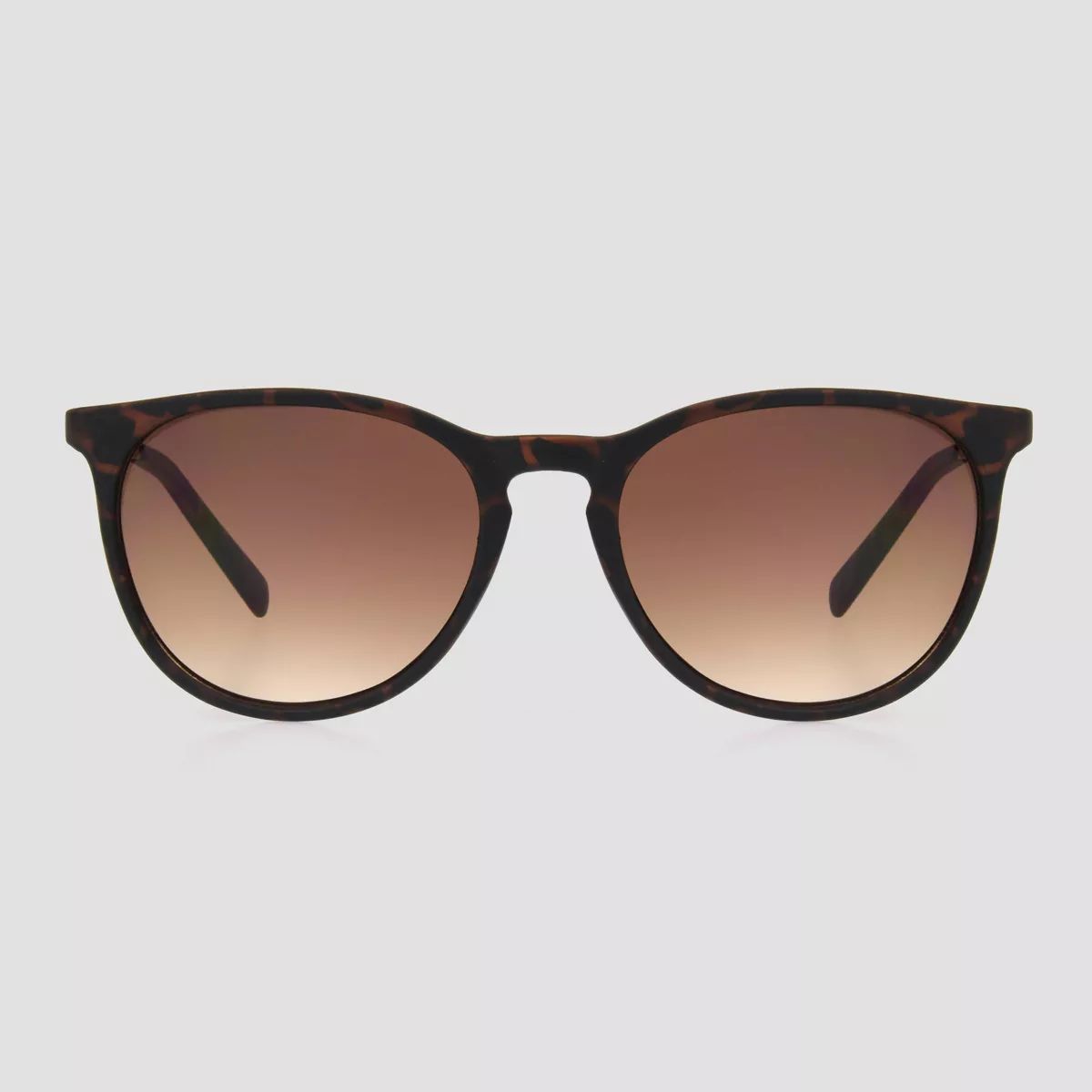 Women's Tortoise Shell Print Plastic Round Sunglasses - Universal Thread™ Brown | Target