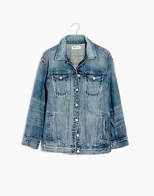 The Oversized Jean Jacket in Capstone Wash | Madewell