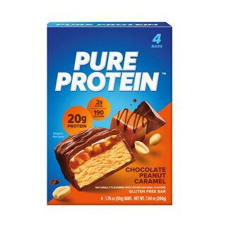 Pure Protein, Protein Bar, Chocolate Peanut Caramel, 4 PK | CVS Health