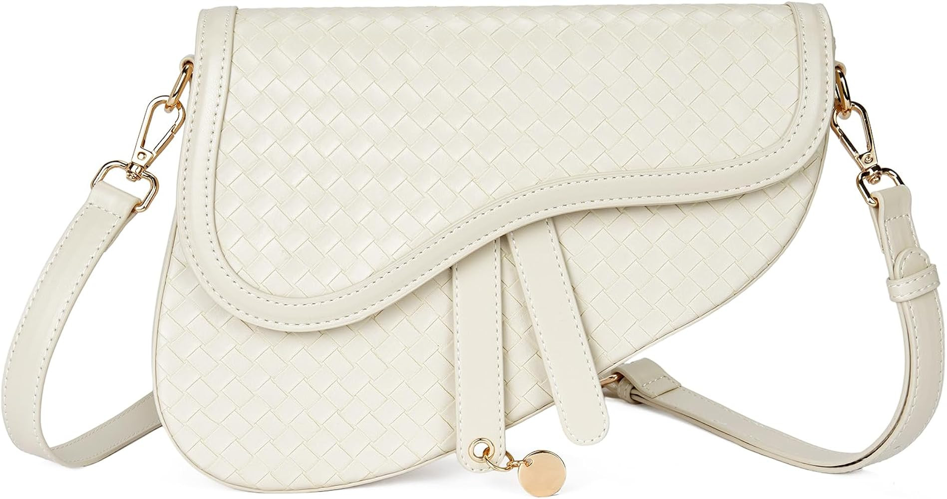 Telena Purses for Women Crossbody Bag Trendy Leather Saddle Bag with Adjustable Strap | Amazon (US)