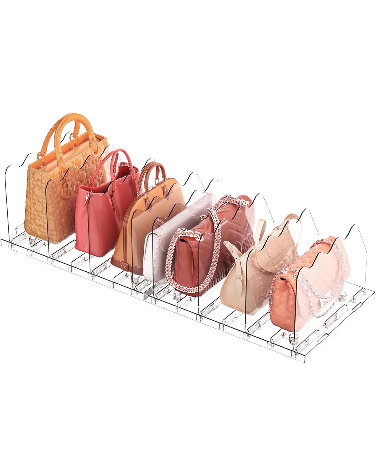 Adjustable Shelf Divider for Closet, Acrylic Purse Organizers for Closet, Clear Handbag Shelf Dividers, Clear Bookshelf Separator Organizers for House, Office Use, Clear (8LAYER)


#LTKFindsUnder50 #LTKHome #LTKGiftGuide