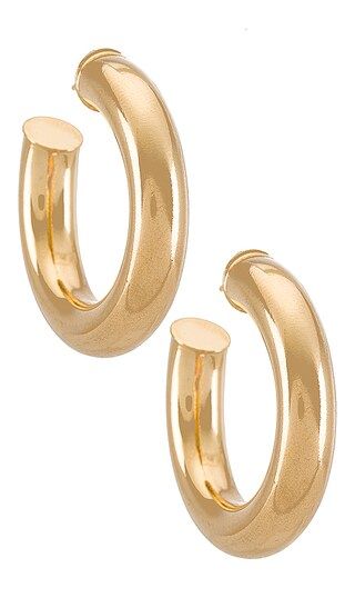 Tubular Hoops Earrings in Gold | Revolve Clothing (Global)
