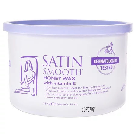 Satin Smooth Honey Wax With Vitamin-E 14 oz | Walmart (US)