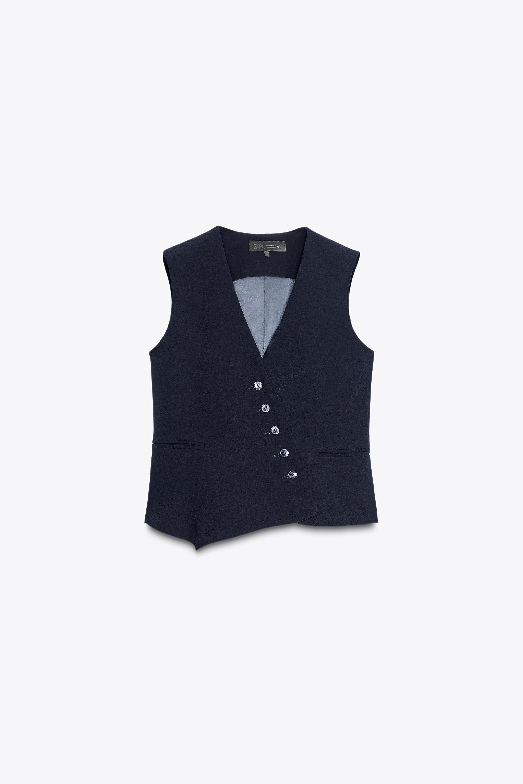 ZW COLLECTION ASYMMETRIC WAISTCOAT | Zara UK