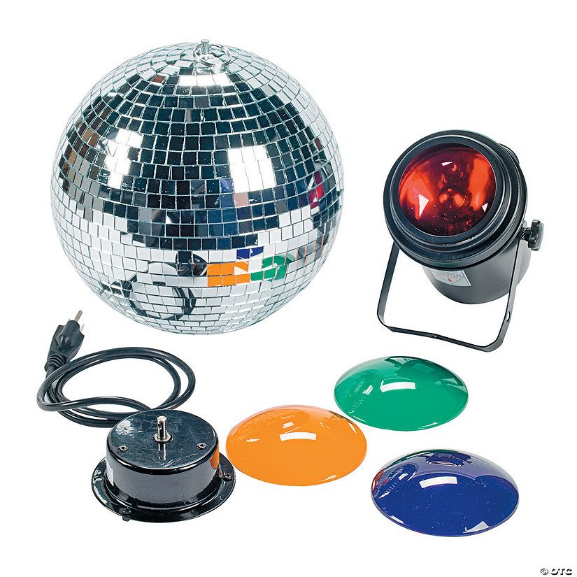Mirrored Ball Party Light Set - 3 Pc. | Oriental Trading Company