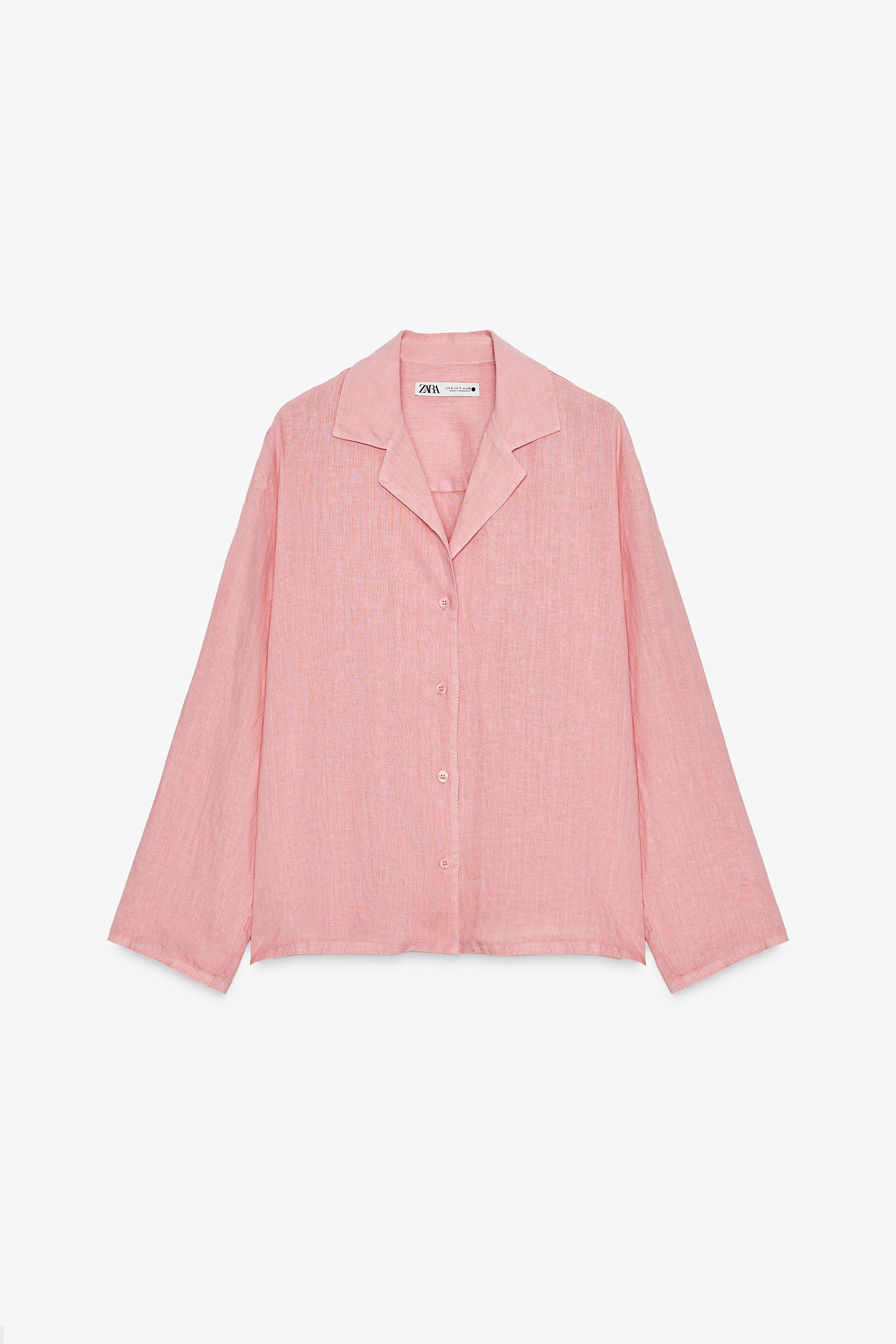 ZW COLLECTION 100% LINEN SHIRT | Zara UK