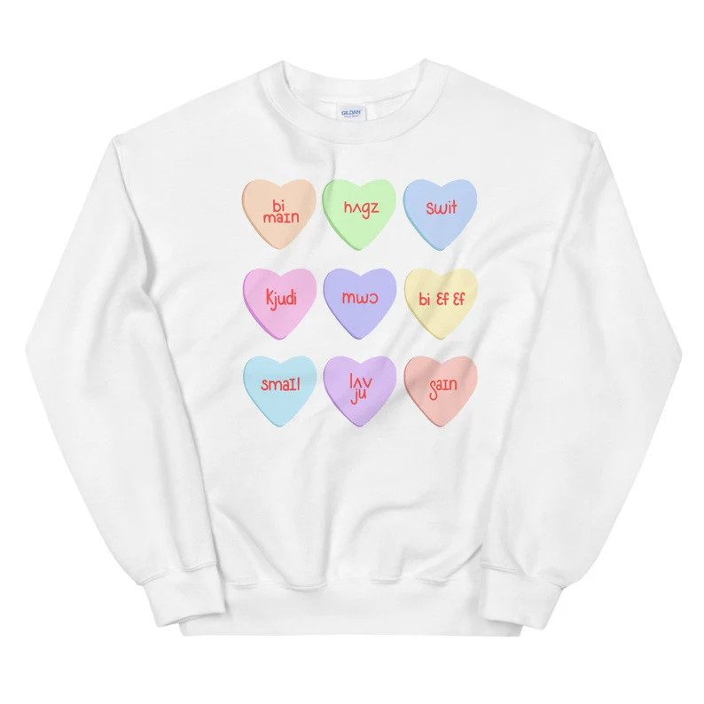 Sweetheart Sweatshirt | SLP | Speech Merch | Speech Gift | Speech Pathologist | Valentines | phon... | Etsy (US)