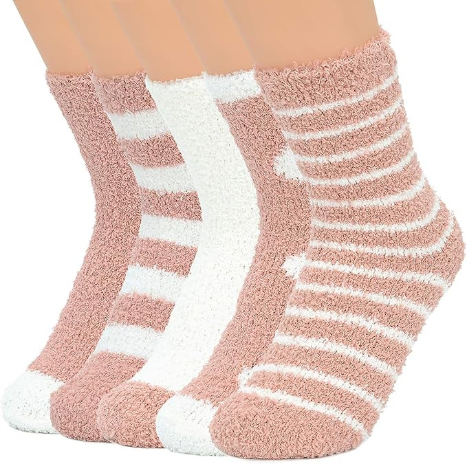Zando Womens Fuzzy Socks Winter Slipper Socks Warm Fluffy Socks Cozy Fuzzy Socks Athletic Fleece ... | Amazon (US)