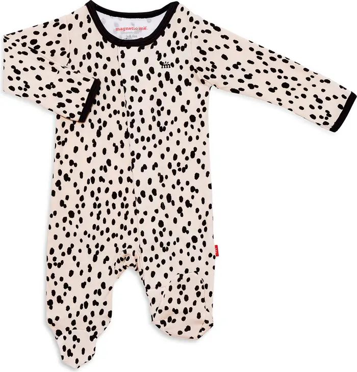 Spot On Organic Cotton Magnetic Footie | Nordstrom