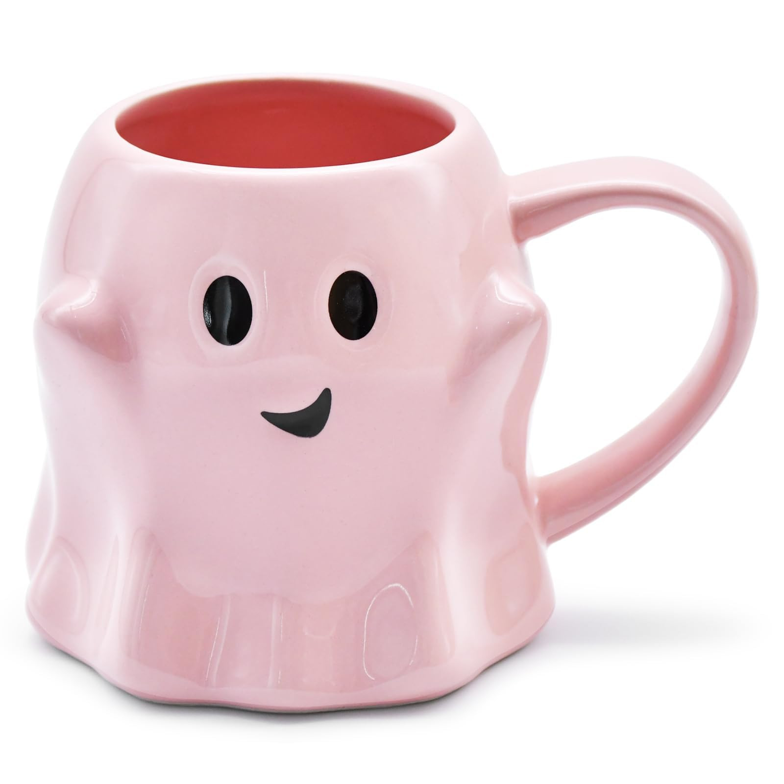 14 oz Halloween Ghost Coffee Mug - Cute Ceramic Ghost Pattern Ghostface Mug Coffee Cup Halloween ... | Amazon (US)