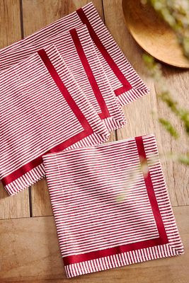 Gaya Cotton Napkins, Set of 4 | Anthropologie (US)