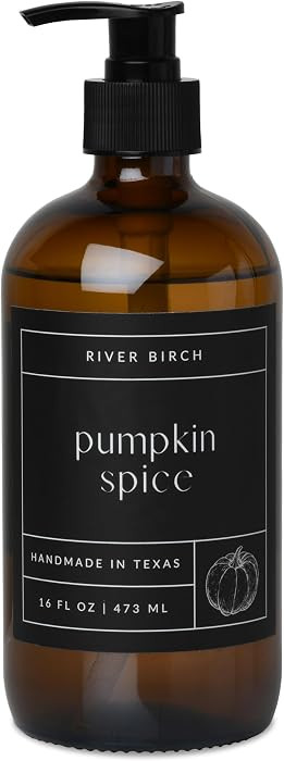 River Birch Pumpkin Spice Scented Natural Hand Soap -Handmade Soap -Moisturizing Hand Wash with A... | Amazon (US)