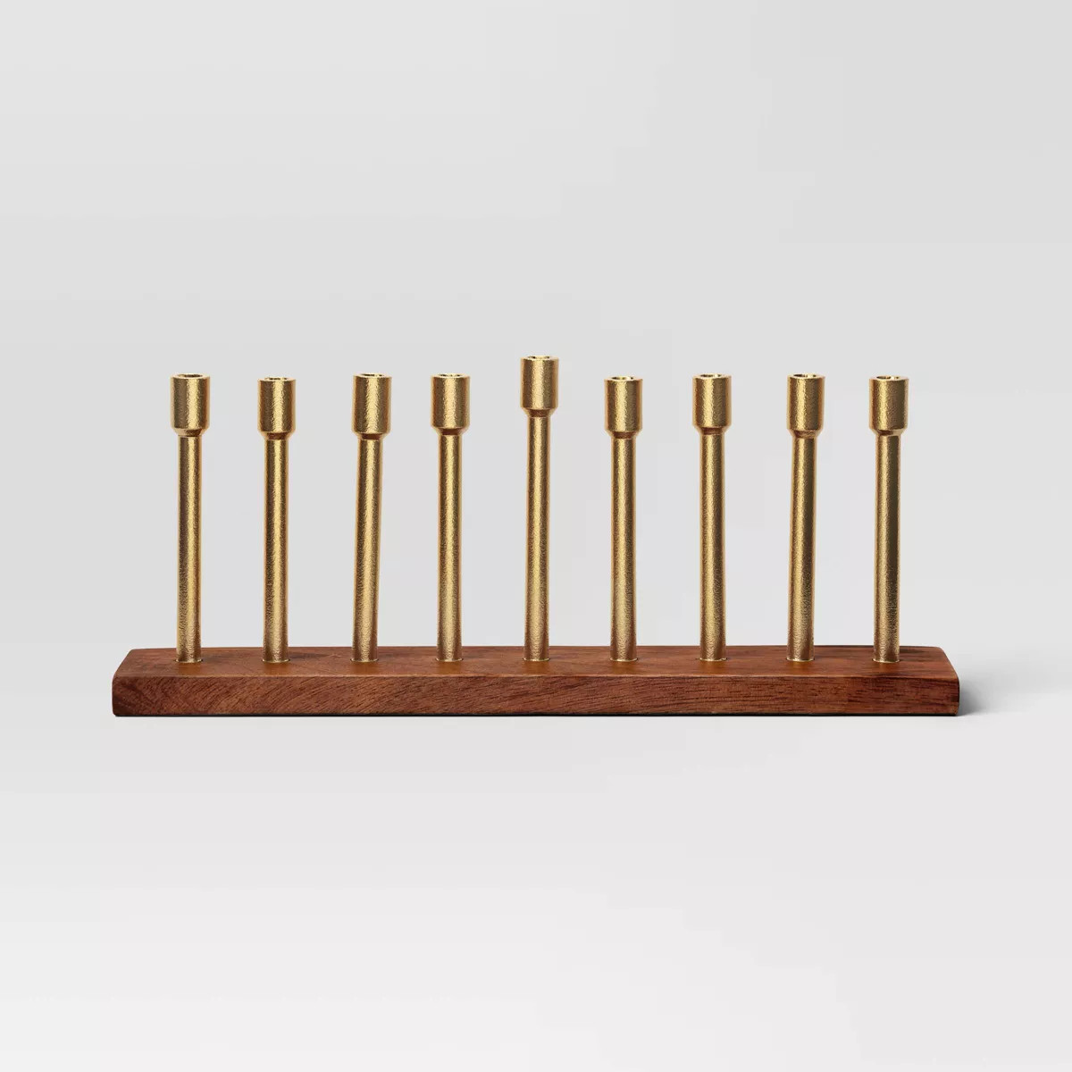 Wood and Metal Hanukkah Menorah Candle Holder - Threshold™ | Target