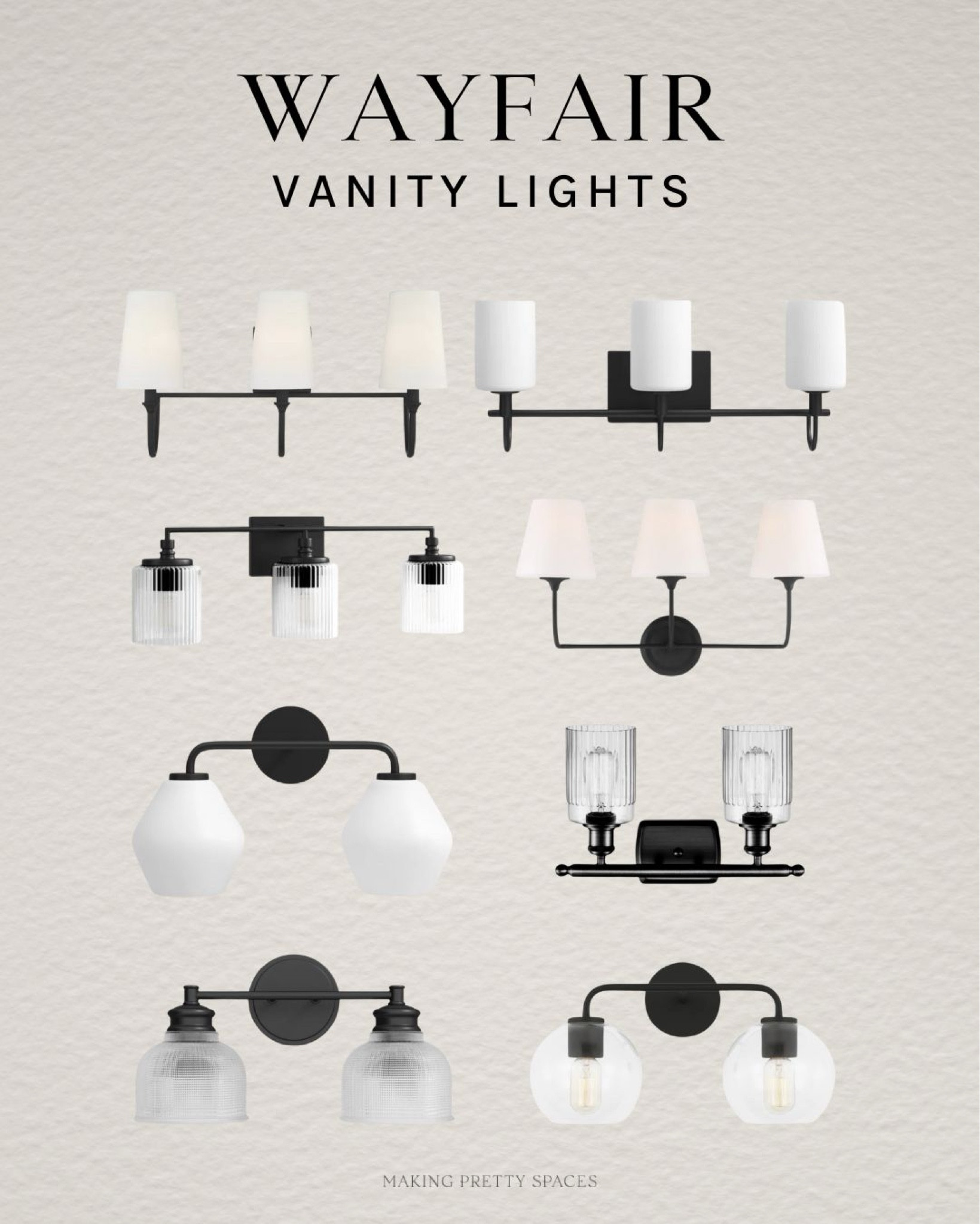 Shop this curated collection of Wayfair vanity lights! All of these light fixtures come in multiple finishes! Give your bathroom a refresh by swapping out the light fixture for one of these from Wayfair!
@wayfair #wayfair #ad #onlyatwayfair

#LTKSaleAlert #LTKHome #LTKStyleTip