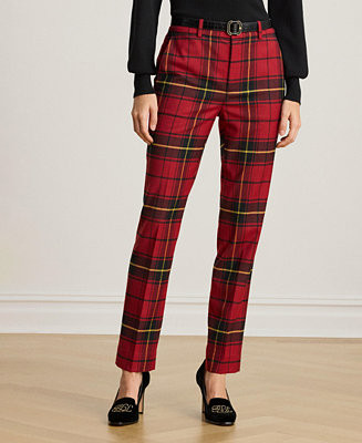 Lauren Ralph Lauren Women's Plaid Cropped Pants, 0P-18 - Macy's | Macy's