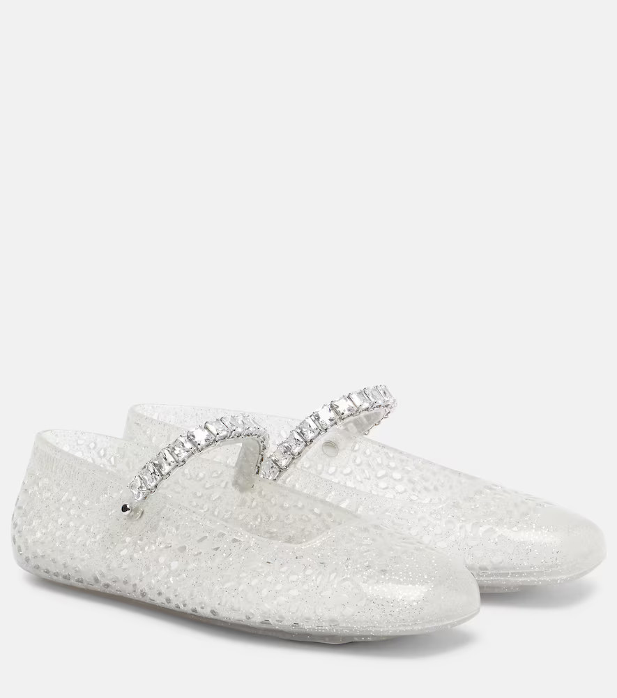 Jimmy Choo Ballerines Jelly en PU à ornements | Mytheresa (FR)