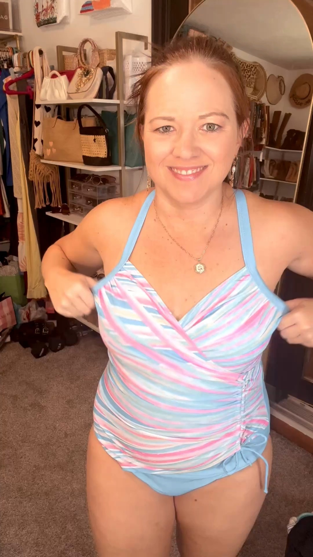 Amazon One Piece Tummy Control swimsuit - mom approved 🙌
Midsize fashion - wearing size medium

#LTKMidsize #LTKSeasonal #LTKSwim