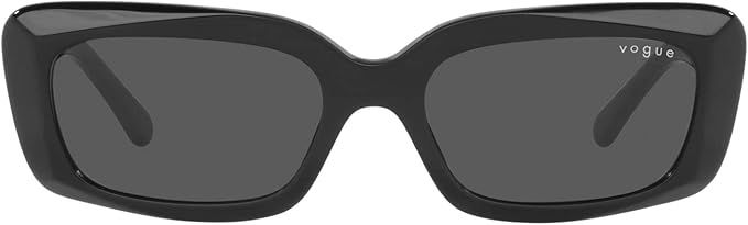 Vogue Eyewear Woman Sunglasses Black Frame, Dark Grey Lenses, 52MM | Amazon (US)