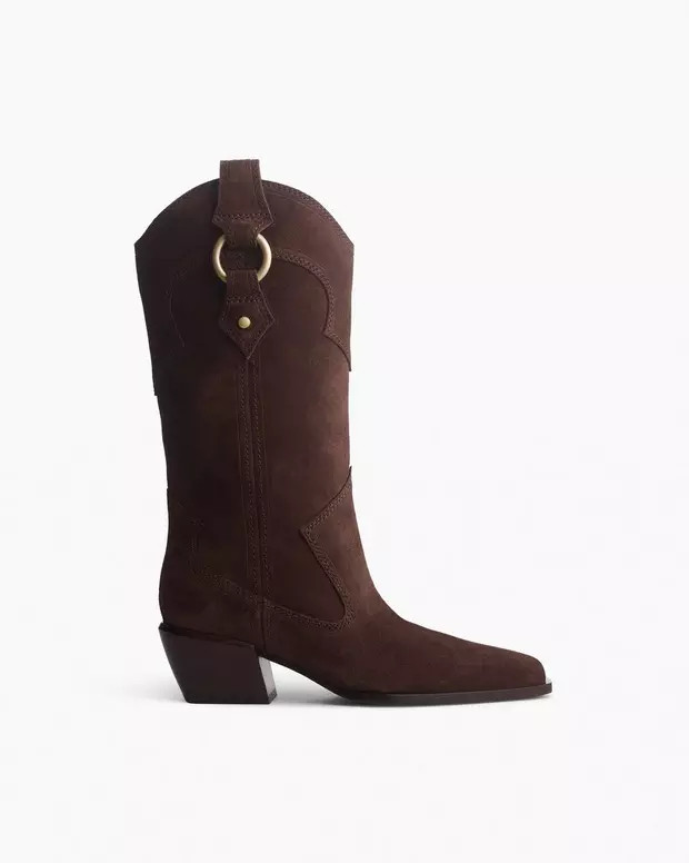 Joni Suede Cowboy Boots | rag & bone