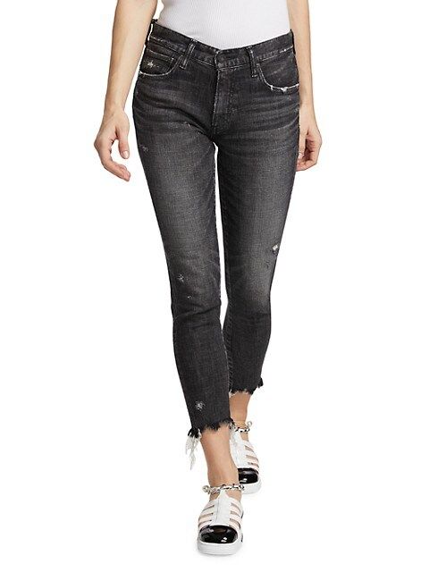 Moussy Vintage Checotah Distressed Skinny Jeans | Saks Fifth Avenue