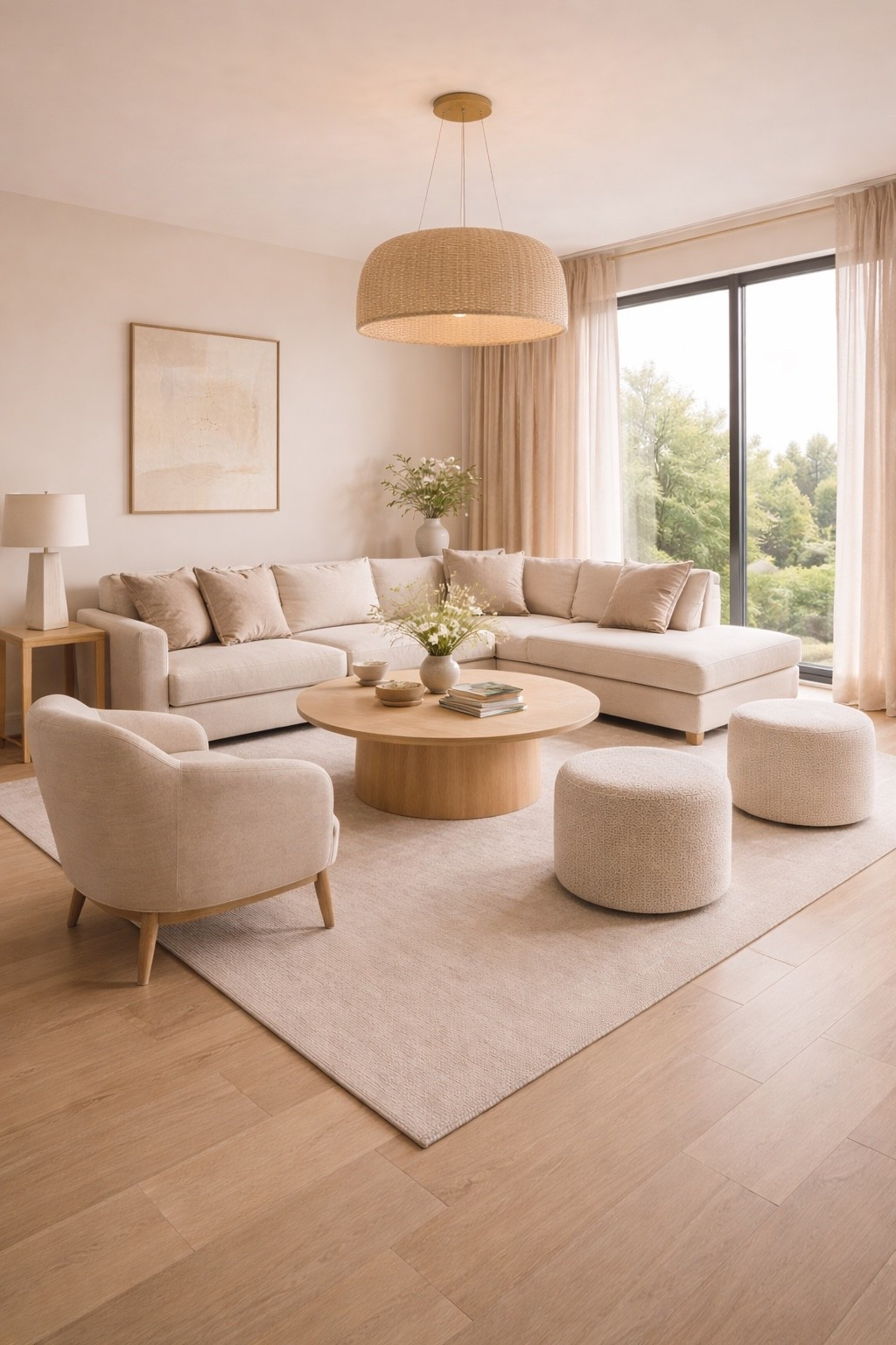 Bright modern living room with soft neutral tones, sculptural furniture, and a calm cozy atmosphere. This elegant space features a light sectional sofa, minimalist coffee table, plush poufs, and warm natural textures — perfect inspiration for modern homes and luxury apartments.

Save this for living room inspiration ✨
#livingroomdesign
#modernlivingroom
#cozyinterior
#neutralinterior
#lightinterior
#moderninterior
#luxuryinterior
#interiordesign
#homeinspiration
#pinterestinterior
#modernhome
#livingroominspo


#LTKSaleAlert #LTKHome