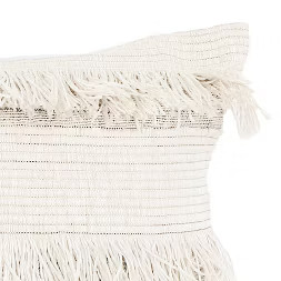 12"x20" Hillie Fringe Throw Pillow Egret Bronze - Décor Therapy | Target