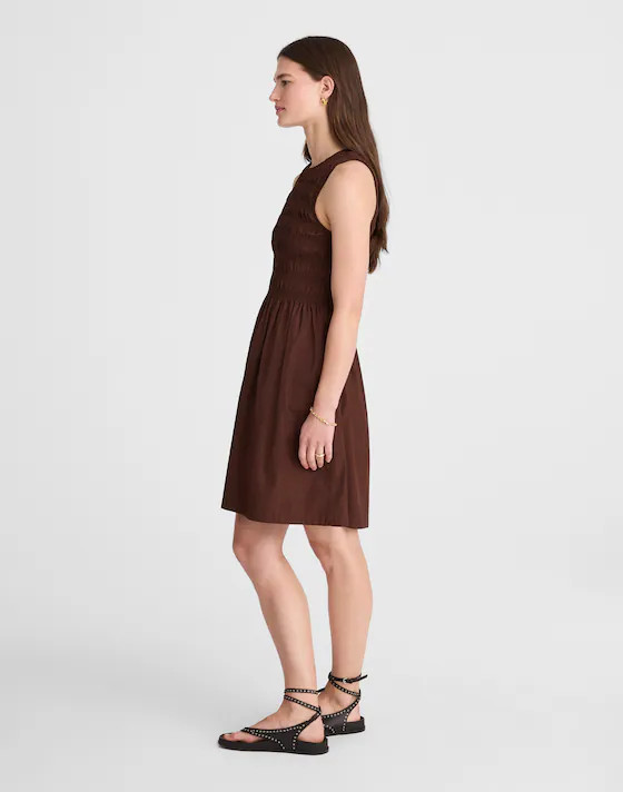 The Melody Smocked Mini Dress | Madewell