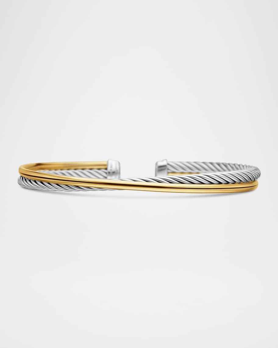 David Yurman Crossover Bracelet with 18k Gold | Neiman Marcus