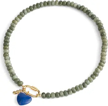Madewell Semiprecious Bead Carabiner Charm Necklace | Nordstrom | Nordstrom