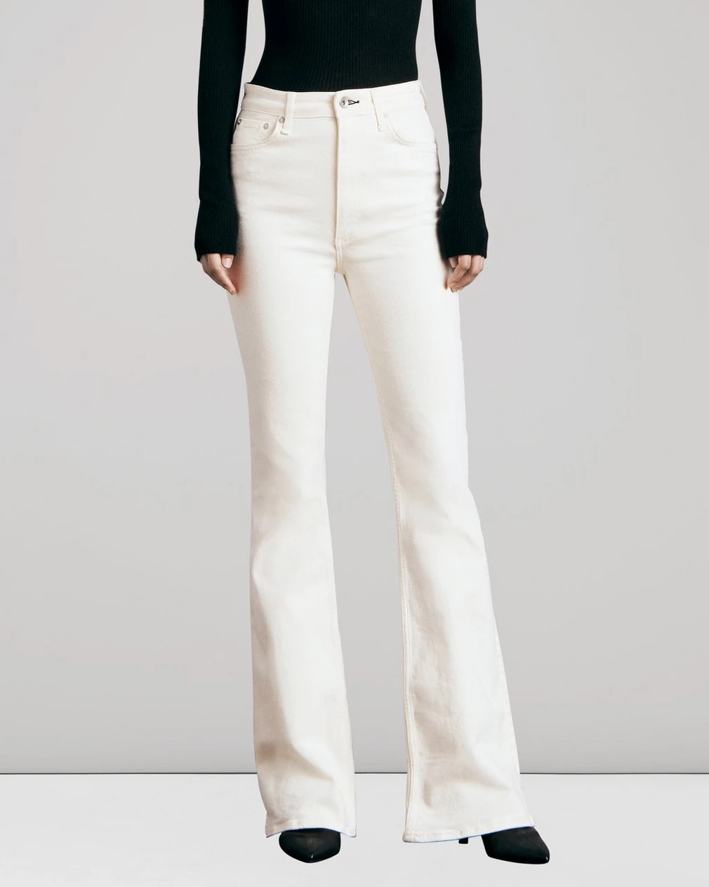 Casey High-Rise Flare - Ecru | rag & bone