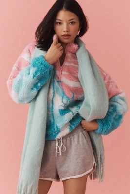 Beach Riot Leona Slopes Sherpa Quarter-Zip Pullover | Anthropologie (US)