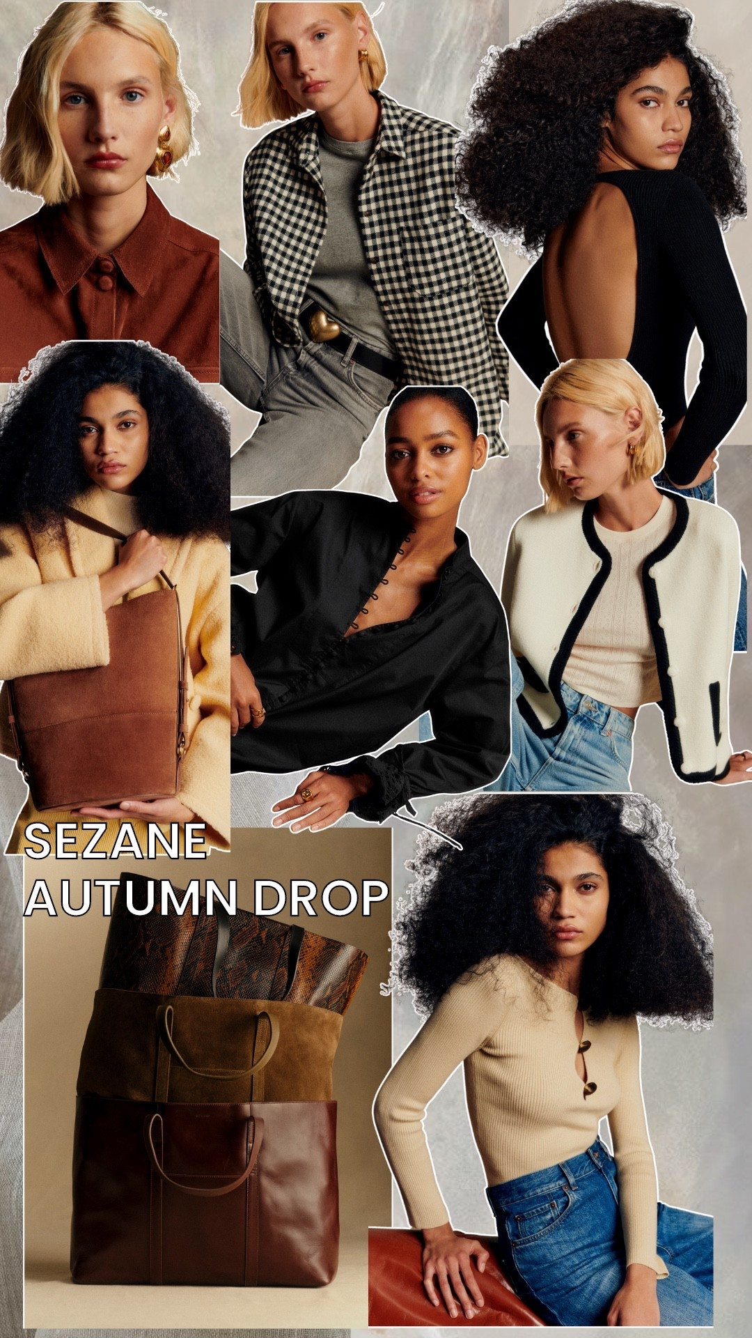 Sezane new in - autumn capsule wardrobe staples from suede handbags to gingham checked shirts, elevated basics and cosy knitwear. Find my favourites linked below 👇🏼 

I bought the Mervin coat and will share when it arrives! 

#LTKuk #LTKautumn #LTKeurope