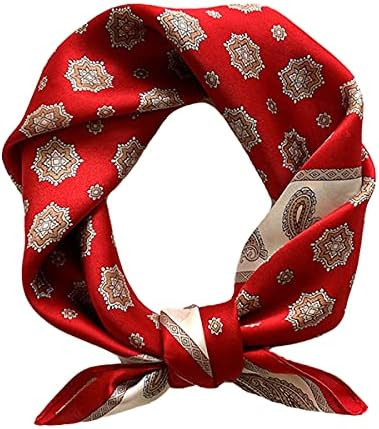 Aufeel Women's 100% Pure Mulberry Silk Small Square Scarf - Neckerchief Women - Silk Headscarf - ... | Amazon (US)